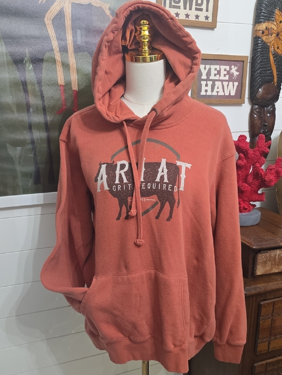 Ariat Tops - Ariat Rust Orange Pullover Hoodie Xl Womens